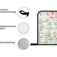 thumbnail image 6 of Floral Flamingo Botany Oven Mitts and Pot Holders Sets for Kitchen 4 Pcs 7"X11" Heat Resistant Baking Cooking, 6 of 6