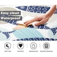 thumbnail image 4 of Coastal Kitchen Rugs Set of 2 Beach Kitchen Mats for Floor Cushioned Anti Fatigue Kitchen Floor Mat Fish Pattern Waterproof Non-Slip Comfort Standing Mat for Kitchen Sink, 17.3x28+17.3x47 Inch, Blue, 4 of 6