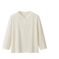 thumbnail image 4 of Resicozy Boys Long Sleeve Henley Shirt for Kids, Casual Solid Color, Fall Winter Clothes 2-12 Years Beige 130, 4 of 6