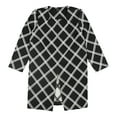 thumbnail image 2 of Alfani Womens Plaid Jacket, Black, X-Large, 2 of 2
