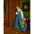 thumbnail image 3 of Alfred Stevens 12x14 Black Modern Framed Museum Art Print Titled - Hesitation (Madame Monteaux) (C. 1867), 3 of 5