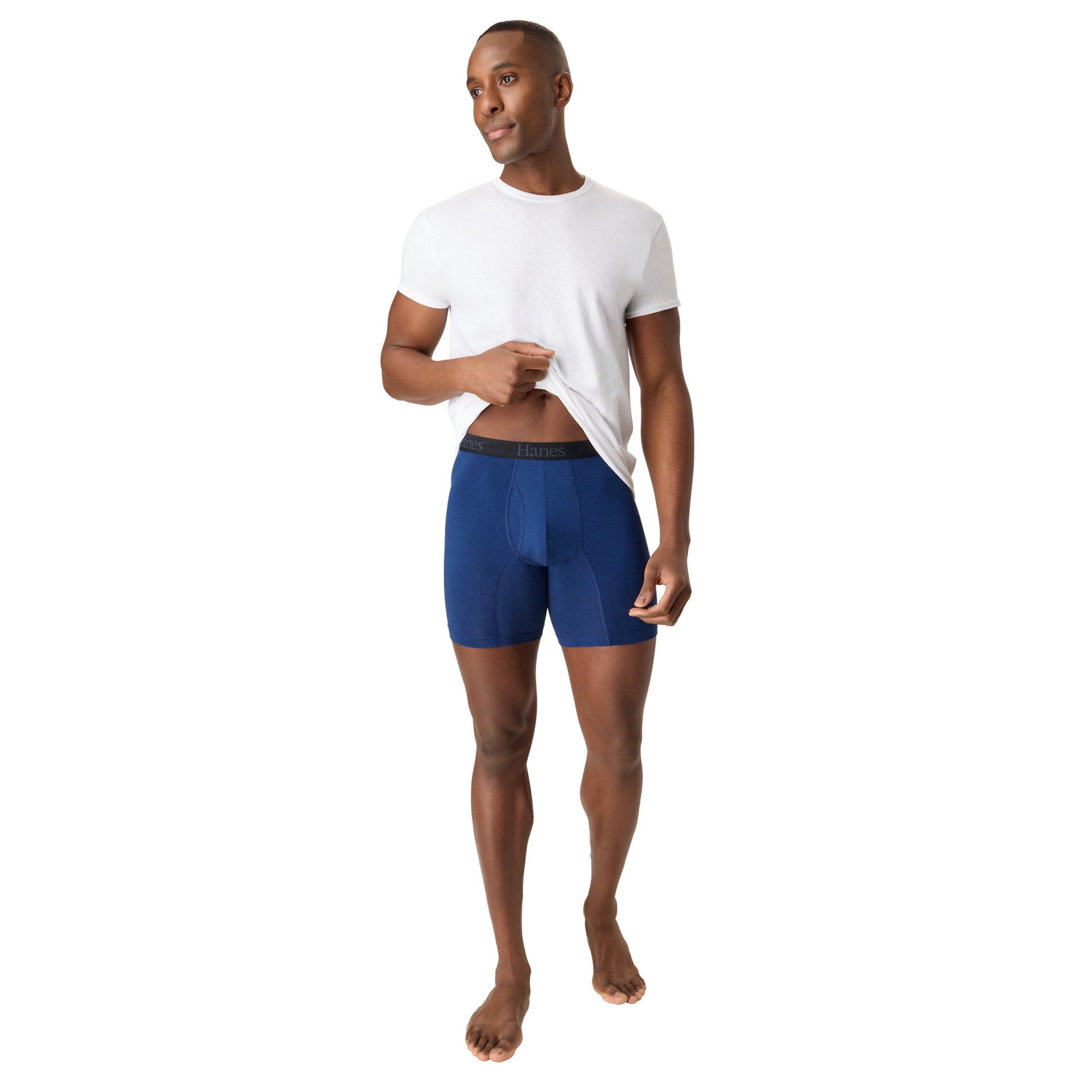 Hanes Mens Underwear Boxer Briefs, 3-Pack, Comfort Flex Fit, Cotton Stretch CFFBD3