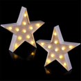 thumbnail image 2 of 2 piezas de luces nocturnas de plástico con forma de estrella, marquesina LED a batería, letrero de estrella, decoración de cine en forma de estrella, lámparas de pared para habitación B, 2 of 5