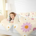 thumbnail image 5 of Feelyou Princess Groovy Flower Bedding Comforter Set, Cartoon Daisy Floral Twin Comforter Sets, Teens Kids Girls Women Reversible Bedding Set, Luxury Bedroom Decor, 2 Pieces, 5 of 9
