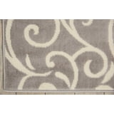 Eclectic Essentials Gray Bohemian Botanical Area Rug 53 x 73 - Walmart.com