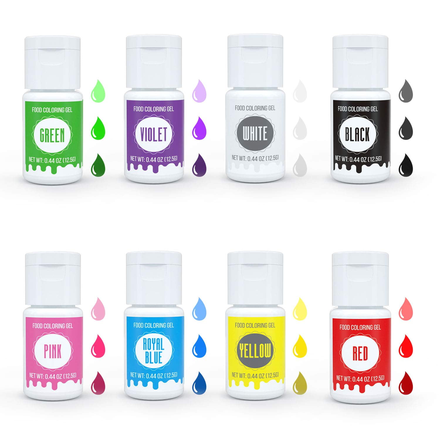 Buy Nomeca 8 Color Gel Food Coloring Set, 0.44 fl.oz (12.5g) Bottle