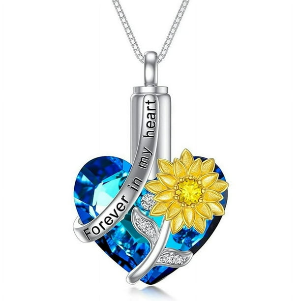 Sunflower ashes necklace deals