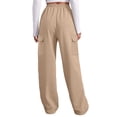 thumbnail image 6 of BODOAO Cargo Sweatpants for Women Wide Leg Cargo Pants High Waisted Sweats Pants with Pockets Drawstring Baggy Joggers Pants Ladies' Sweatpants Sweatpants Yoga Sports Belt Pocket Rose Gold M, 6 of 8