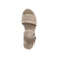 thumbnail image 3 of MARC FISHER Womens Ivory Padded Woven 2" Platform Adjustable Strap Ankle Strap Viga Round Toe Block Heel Buckle Espadrille Shoes 9.5 M, 3 of 4