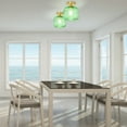 thumbnail image 5 of River of Goods Ignace  Brushed Gold Metal 10-Inch Ceiling Light with Green Glass Globe Shade - 8" x 8" x 10", 5 of 5