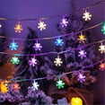 thumbnail image 5 of 1pc, Festive LED Snowflake String Lights - Perfect for Christmas Parties, Birthdays, and Home Decor, 5 of 5