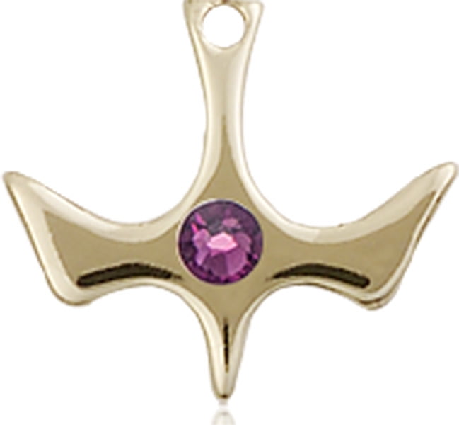 Holy Spirit Charm On A Child Sized 5 3//4 Inch Oval Eye Hook Bangle Bracelet