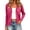 Hot Pink, variant on Women's Sweater Soft Zipper Hooded Long Sleeved Sweater Jacket for Casual Winter Fashion All Season Wear