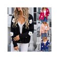 thumbnail image 2 of Michellecmm  Women Knit Sweaters Casual Cute Crochet Flower Button up Cardigans, 2 of 9