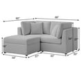thumbnail image 3 of Comfort Pointe Chandler 3-Piece Gray Performance Fabric Chofa, 3 of 14