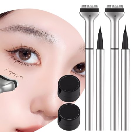 Lower Lash Stamps, 2024 New Eyelash Stamps Tool, Reusable Bottom Eyelash Stamp for Lasting Lashes, DIY Lower Lashes Extensions Natural Look For Make Up Beginner, Eye Makeup Tool(2pcs)