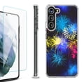 thumbnail image 1 of OneToughShield ® for Samsung Galaxy S23+ S23 Plus 5G Shockproof Bumper Phone Case, with Tempered Glass Screen Protector - Fireworks, 1 of 4