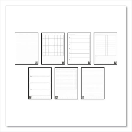 Rocketbook - Fusion Smart Reusable Notebook 7 Page Styles 8.5" x 11" - Neptune Teal