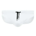 thumbnail image 3 of Yindaity Men's Swimwear Bikini Swimming Briefs Drawstring Swimsuits Board Surf Shorts Trunks White,XL, 3 of 3
