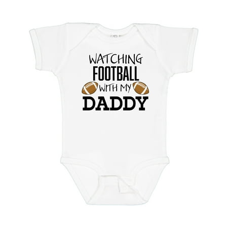 

Inktastic Watching Football with My Daddy Gift Baby Boy or Baby Girl Bodysuit