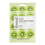 Angle View: FND Kiwi Slice Sheet Masks, 10 slice masks