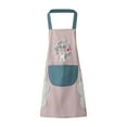 thumbnail image 2 of Cozy Adjustable Cross Back Aprons for Women with Pockets Cotton Linen Cooking Kitchen Baking, 2 of 3