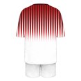 thumbnail image 4 of Conjunto de pijama de mujer de moda de color sólido de manga corta cuello redondo y pantalones con poliéster suave, desgaste de casa transpirable para verano diario, 4 of 9