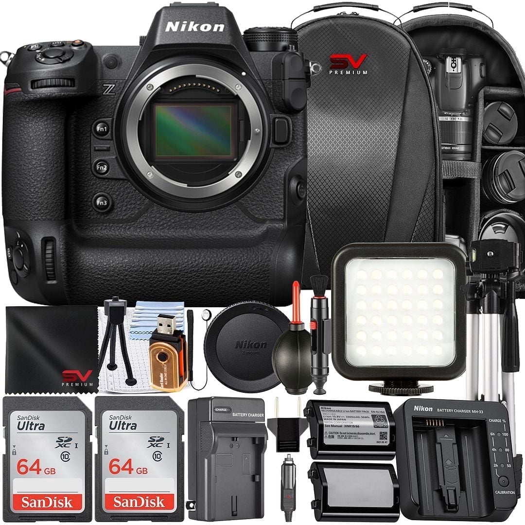 Nikon Z9 Mirrorless Camera (Body Only) with 2 Pack 128GB Memory