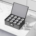 thumbnail image 5 of Aokeyee 2 Pack Cup and Mug Storage Box Hard Shell Holds 24 Coffee Mugs Glasses Stackable Organizers with Lid Handles Zippers Label for Moving Gray, 5 of 7