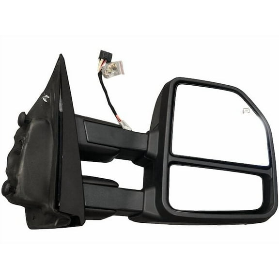 Right Passenger Side Power Towing Mirror, Manual Extend, Turn Signal, Puddle Light, Heated Double Glass - Compatible with 2015 - 2018 Ford F-150 2016 2017