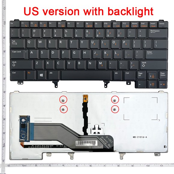 SP/US/RU Keyboard with Backlit For DELL E6420 E5420 E5430 E6220 E6320 E6330 E6430 E6440 E6230 P38G P25G P15G P16G US Without pole