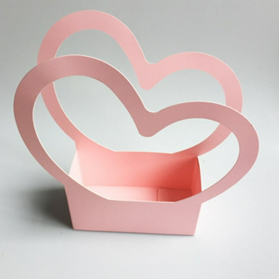 LEORX 4Pcs Floral Boxes for Arrangements Red Cardstock Elegant for Home Decor