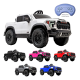 thumbnail image 1 of Carro Estilo Ford Lobo Camioneta Pick-up Electrico Montable para Niños Carrito de Control Remoto y Manejo Directo con Luces Estereo y Pedales Funcionales con Control Remoto (Blanca), 1 of 7