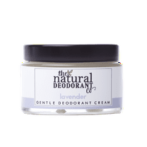 The Natural Deodorant Co, Gentle Deodorant Cream Lavender, for Women or Men, Sensitive Skin