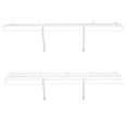 thumbnail image 3 of Heavy-Duty Wire Shelf Kit 4 ft Wall Mounted Set of 2 Floating Storage, 3 of 9