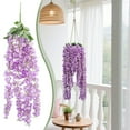 thumbnail image 2 of ZLBDYG Artificial wisteria Garland for Wedding Decor - 33.46 inch Hanging Vine Flowers with Greenery Leaves, Perfect for Wedding Arch, Backdrop, Fireplace, Home & Outdoor Party Decoration, 2 of 9