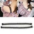 thumbnail image 2 of MERIGLARE Removable Nonslip Lace Bra Strap Elastic Shoulder Strap Replacement Black, 2 of 6