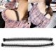 thumbnail image 2 of Correas de de encaje elástico para mujer sin deslizamiento sin fisuras de la correa de hombro Reemplazo Negro Yinane Correa de sujetador de encaje, 2 of 6