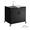 Black with sink, variant on Feasto Movable Outdoor Grill Cart, 304 Stainless Steel Modular Outdoor Kitchen Storage Cabinet with Lockable Wheels