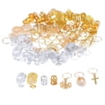 thumbnail image 2 of 120 Piezas de Joyería para El Cabe, Anis, Adornos, Colgantes, Adecuados para Fiestas, Desfiles de Moda, fotografía, Bodas, Bailes, Etc. Yuyangstore anillos de trenza de pelo de mujer a granel, 2 of 8