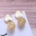 thumbnail image 6 of Aoanydony Women Geometrical Figure Metal Ball Drop Pearl Filled Earrings Girlish Eardrop Ear Decoration Jewelry Fashion Dangle Earrings, 6 of 6