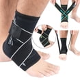 thumbnail image 1 of Ankle Brace Compression Sleeve Relieves Achilles Tendonitis Joint Pain Plantar Fasciitis Sock with Foot Arch Support for Sports, 1 of 5