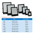 thumbnail image 5 of LED Flood Light AC220 50W 100W 150W 200W High Brightness IP66 Waterproof Outdoor Lighting Reflector Spotlight Wall Floodlights, 5 of 6