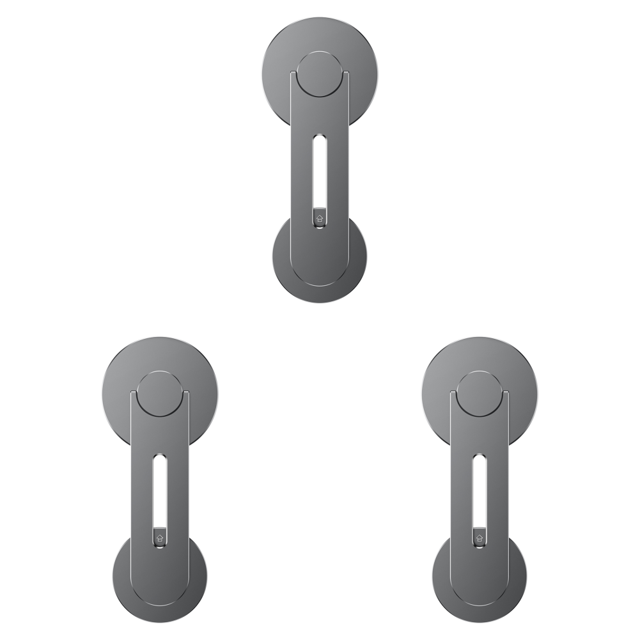Soporte magnético lateral para teléfono con pantalla de portátil para MacBook/iPhone 14 13 gris