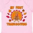 thumbnail image 4 of Inktastic My First Thanksgiving with Cute Turkey Boys or Girls Baby Bodysuit, 4 of 5
