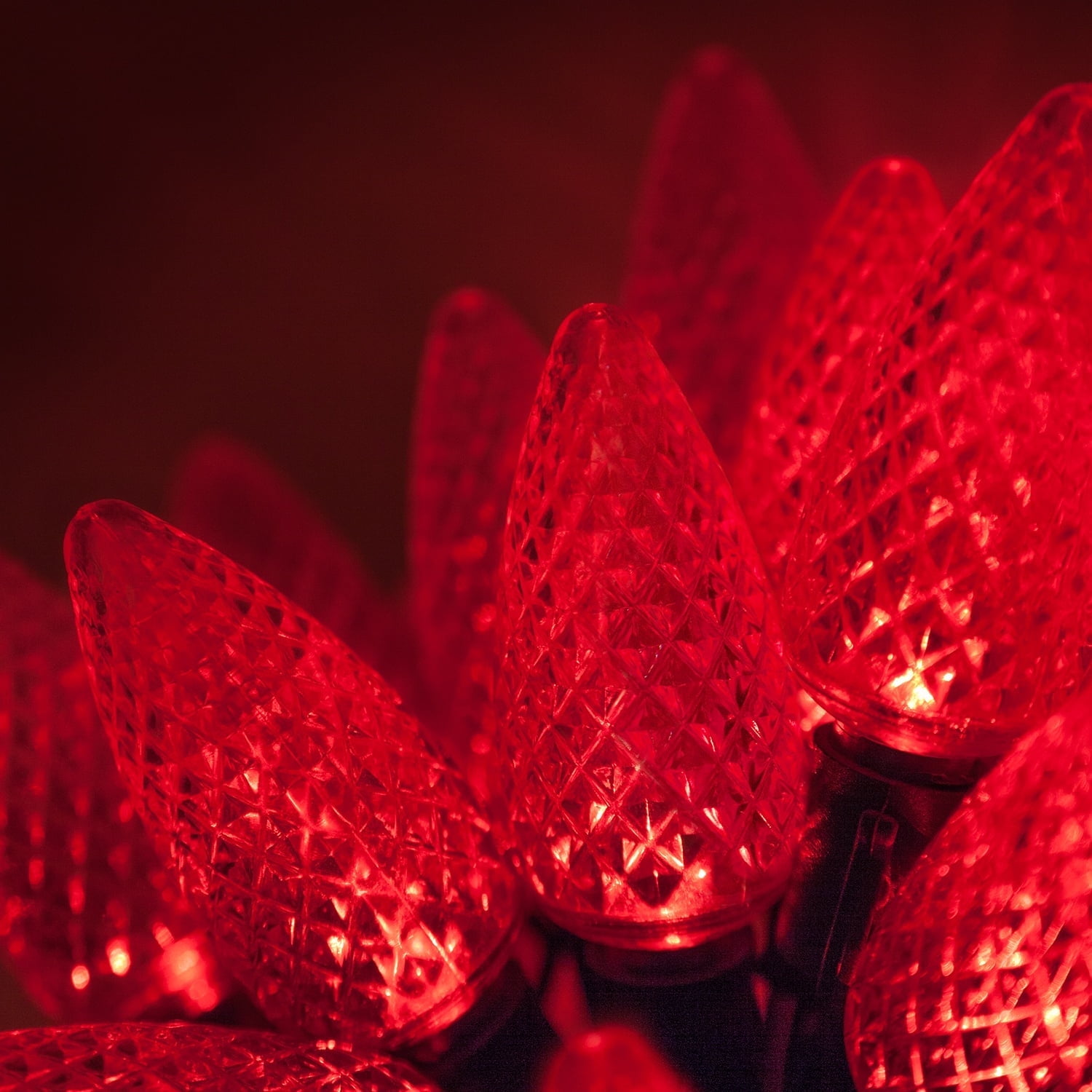 Wick's Outdoor Living LED C9 Red Holiday String Lights, 34 Ft, 50 Count
