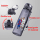 thumbnail image 2 of Taza de agua de gran capacidad para niños, botella de plástico portátil para deportes al aire libre, Messi Ronaldo Mbappé, 560ML, 4 colores, 2 of 5