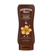 Hawaiian Tropic Island Tanning Lotion Sunscreen، 4 SPF، 8 fl oz، Adult & Teen Tanning Lotion