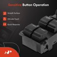 thumbnail image 4 of A-Premium Master Power Window Switch Compatible with Honda CR-V CRV 2007 2008 2009, Replace# 35750SWAA01, 4 of 6
