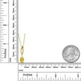 thumbnail image 6 of Gem Stone King 14K Yellow Gold Yellow Citrine and Lab Grown Diamond Pendant Necklace for Women | 0.78 Cttw | Gemstone November Birthstone | Oval 7X5MM | With 18 inch Chain, 6 of 6